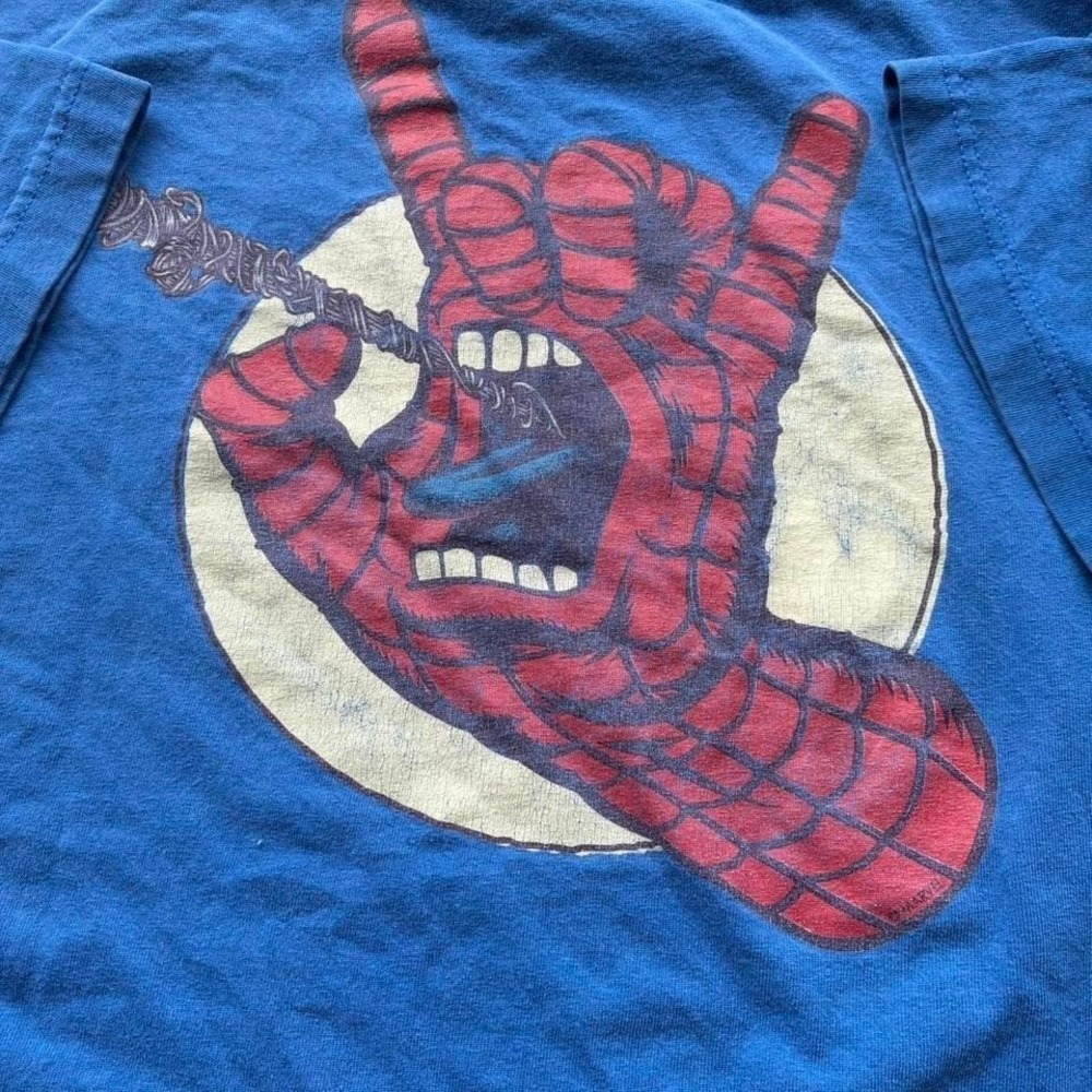 Vintage Santa Cruz skate x marvel comics collaboration short sleeve‎ tee Medium